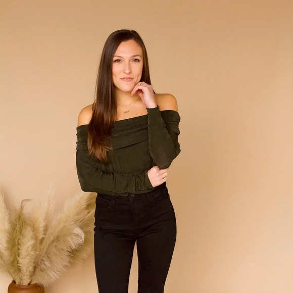Nicolette Bodysuit- Deep Olive - Picture 4 of 5